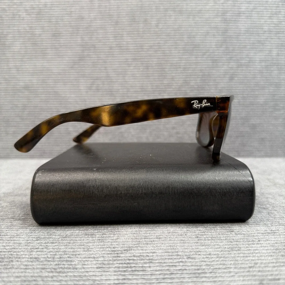 Ray-Ban Wayfarer Tortoise Shell Polarized Y2K Sunglasses Brown Lens Vtg